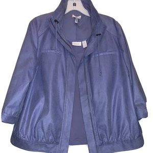 Chico’s Lavender Purple Jacket with Matching Cami Set Women’s Size 1